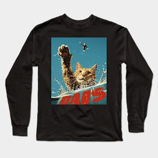 Cat Paws Tracks Long Sleeve T-Shirt